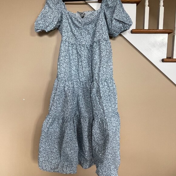 WAT The Brand Ditzy Print Frill Strap Midi dress sz XXL - Picture 2 of 6